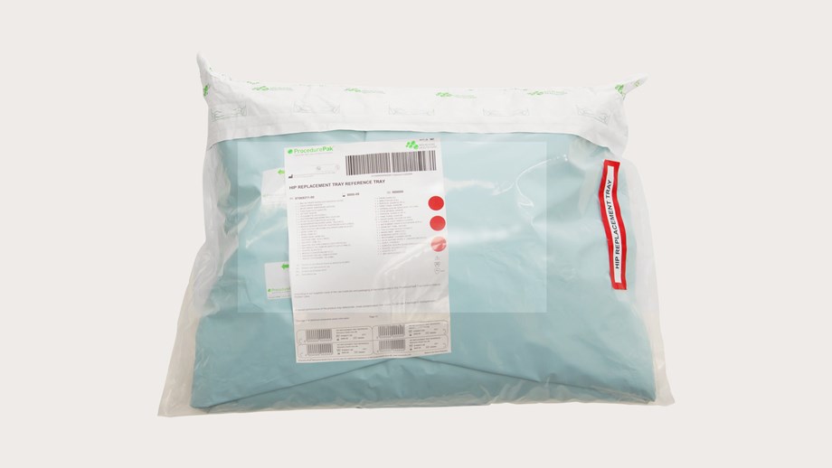 Eingriffsspezifisches Tray von Mölnlycke für orthopädische Hüftoperationen