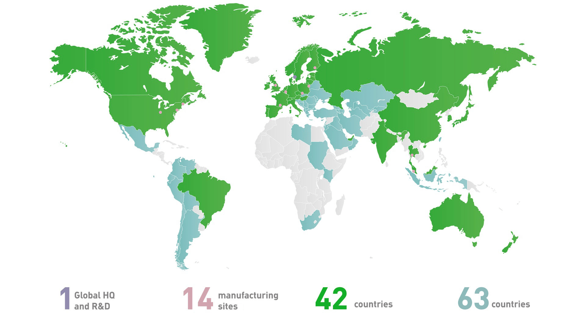 Une entreprise d'envergure internationale